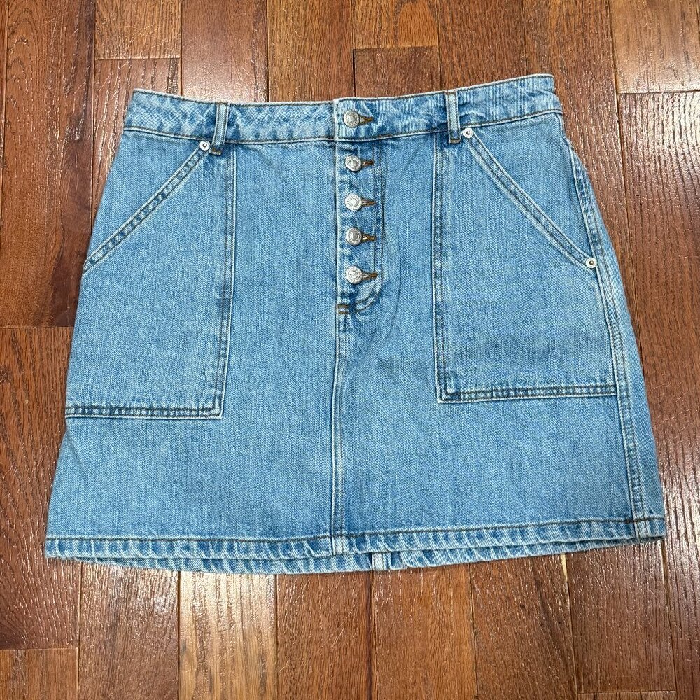 TopShop Denim Skirt with Buttons